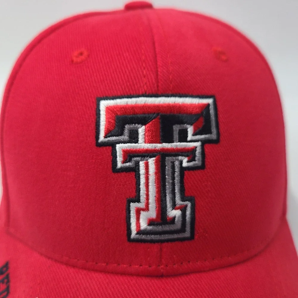 Texas Tech Red Raiders Hat‎ Adjustable Captivating Red Black NCAA University Men